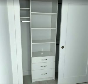 white linen closet